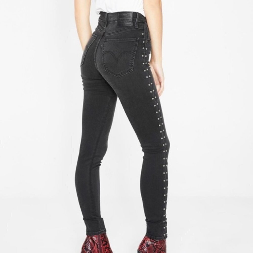 Levi’s Mile High Super Skinny Gray Jeans